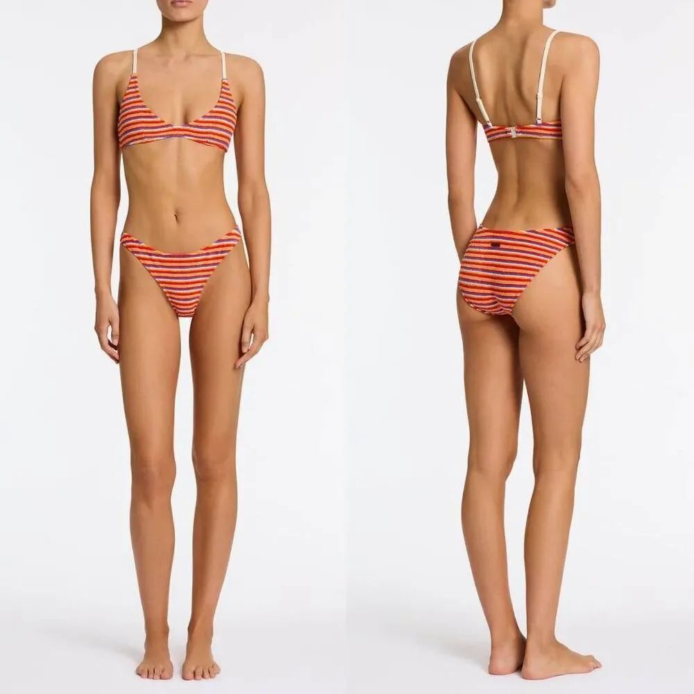 NWT Triangl MAIA - KITT Terry Towelling Scoop Bikini Set XS